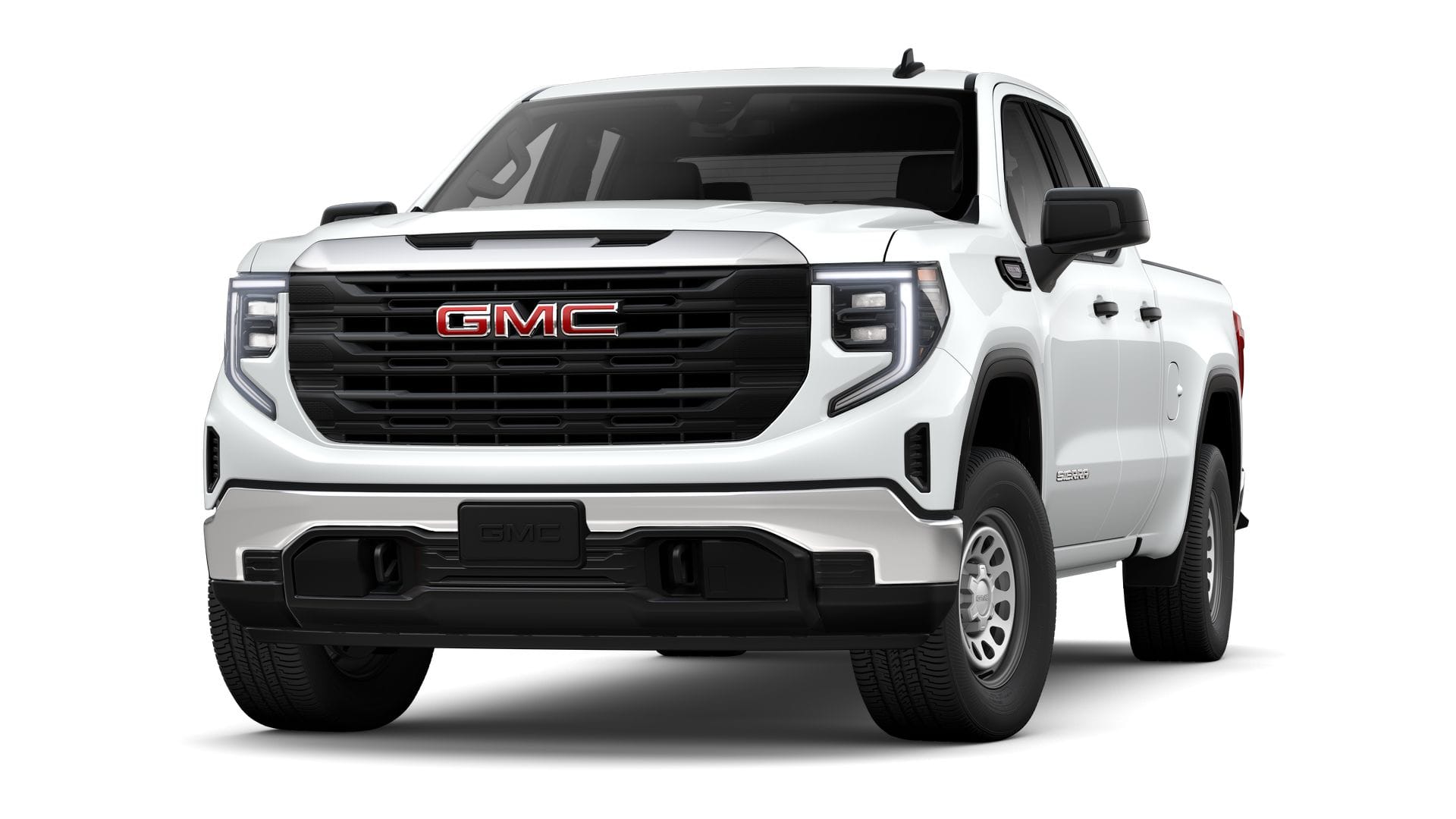 2026 GMC Sierra 1500 Pro in Summit White — front three-quarter view
