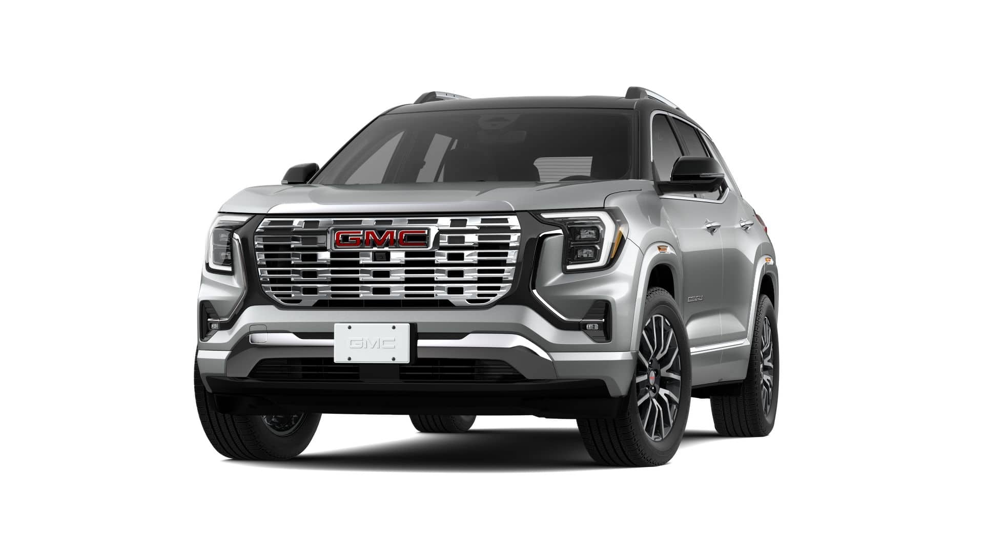 2026 GMC Terrain Denali in Sterling Metallic — front three-quarter view