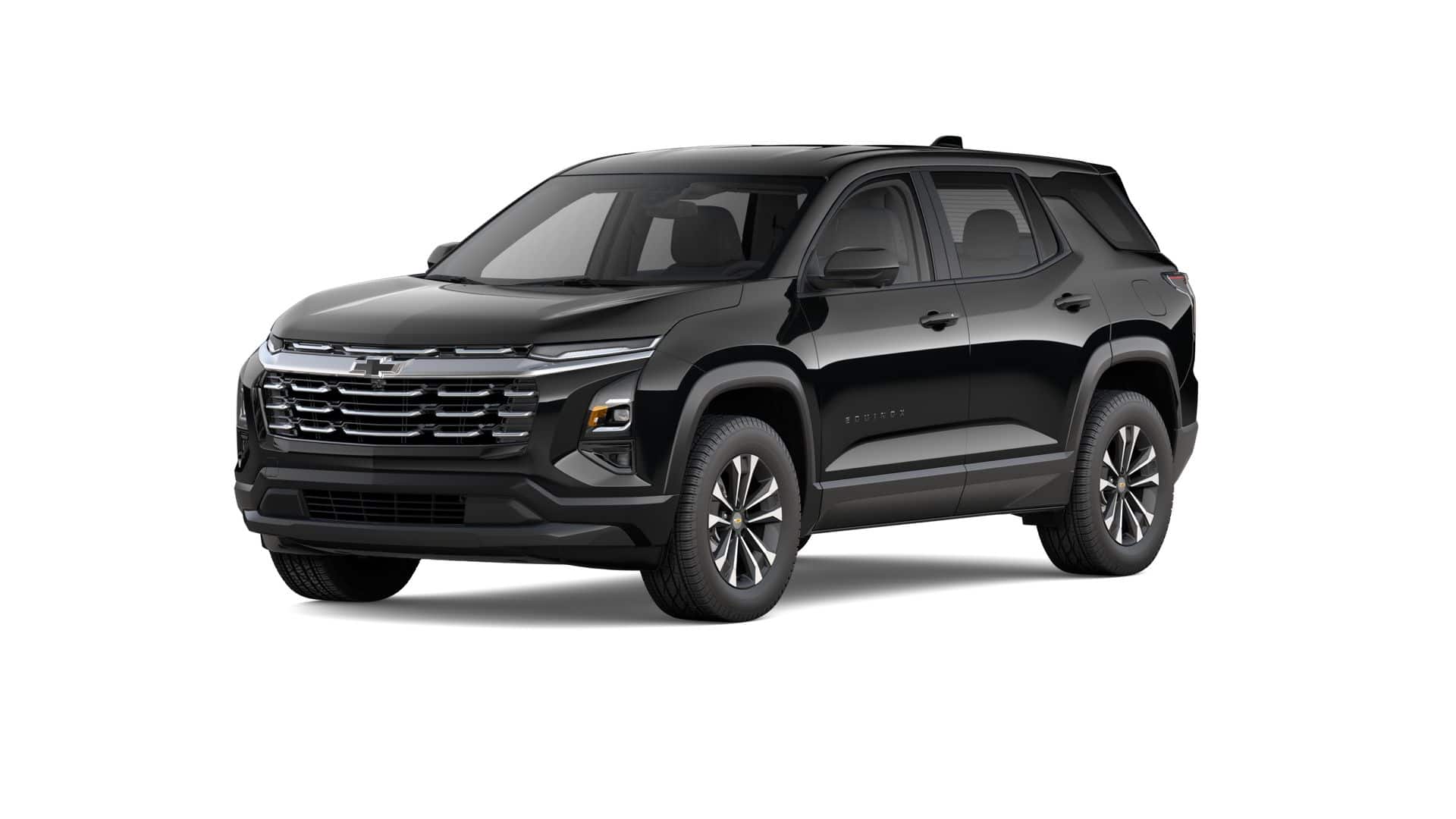2026 Chevrolet Equinox LT in Mosaic Black Metallic — front three-quarter view